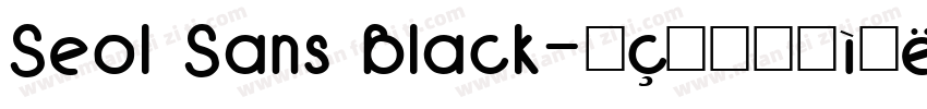Seol Sans Black字体转换